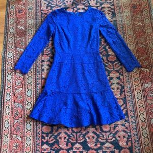 J. Crew Blue Lace Dress